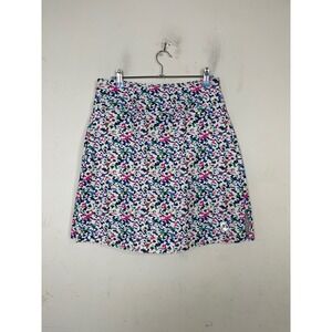 Moteepi Womens Floral Active Skort Medium Pink Blue Athletic‎ Tennis Golf Skirt